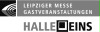 Halle EINS Logo mit LM Gastveranstaltungen Grauwerte jpg