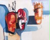 Julia Tomasi Müntz, „Könige“, Ölfarbe und Ölkreide auf Leinwand, 80 x 100 cm, 2010