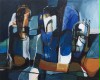 Julia Tomasi Müntz, „Waidwund“, Ölfarbe und Ölkreide auf Leinwand, 80 x 100 cm, 2010